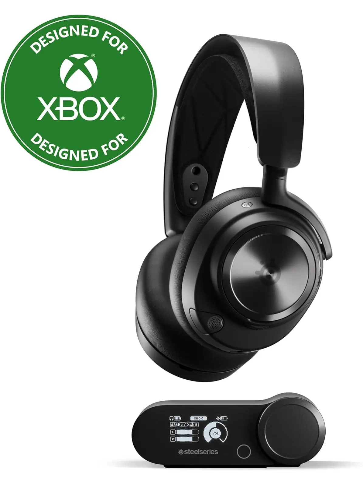 SteelSeries Arctis Nova Pro Wireless Xbox Multi System Gaming Headset   Premium Hi Fi Drivers   Active Noise Cancellation Infinity Power System   Stealth Mic   Xbox, PC, PS5, PS4, Switch, Mobile