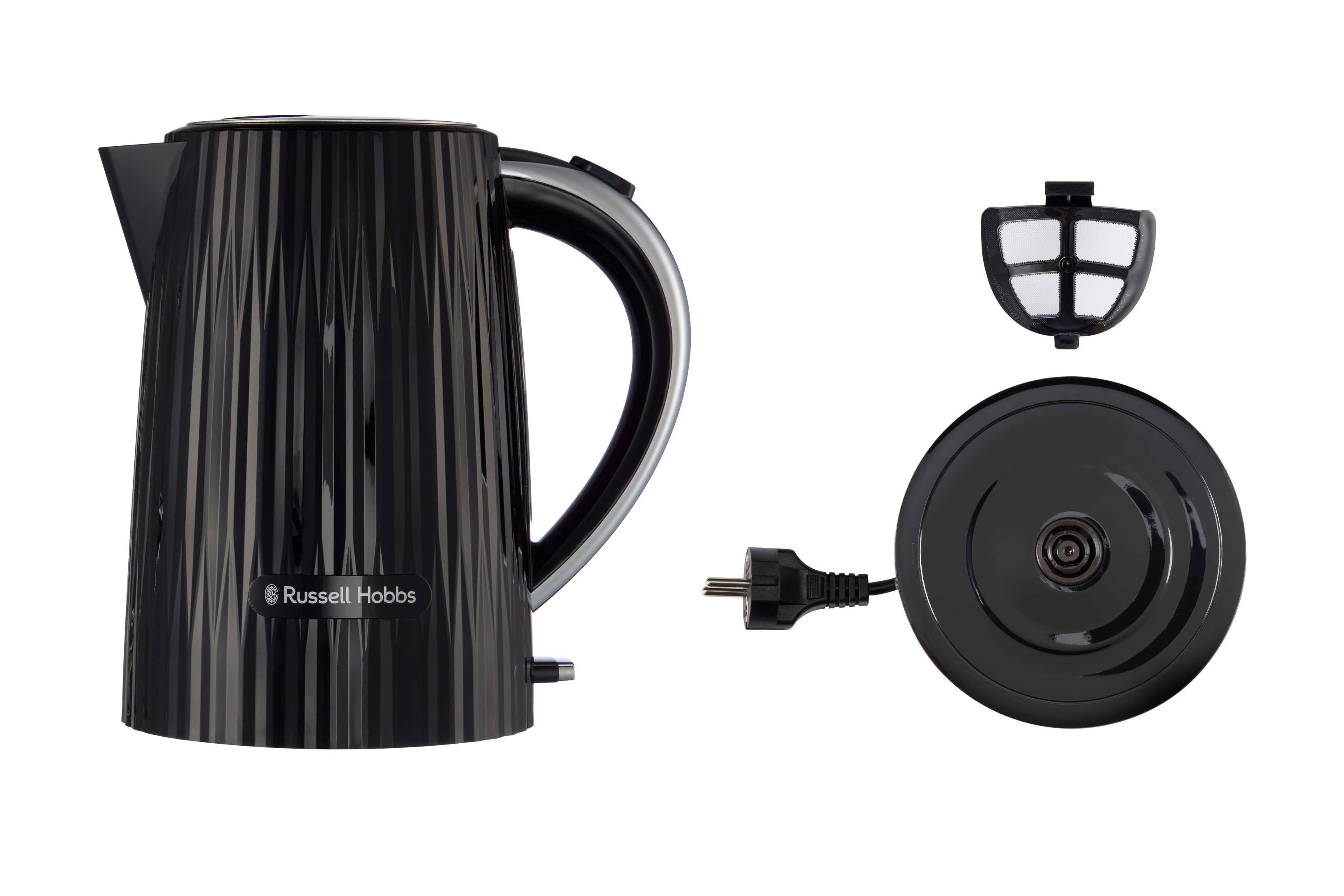 Wasserkocher RUSSELL HOBBS Eden 27361-70 Schwarz 1,7L Wasserstandsanzeige 2400 W