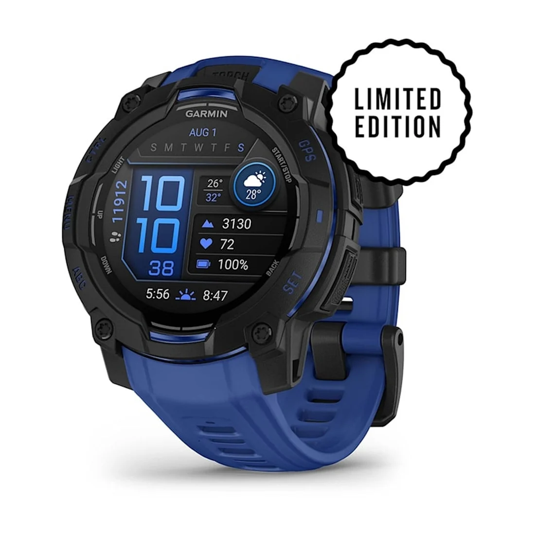 Orologio Garmin Instinct 3 amoled limited 45mm blu 010-02936-03