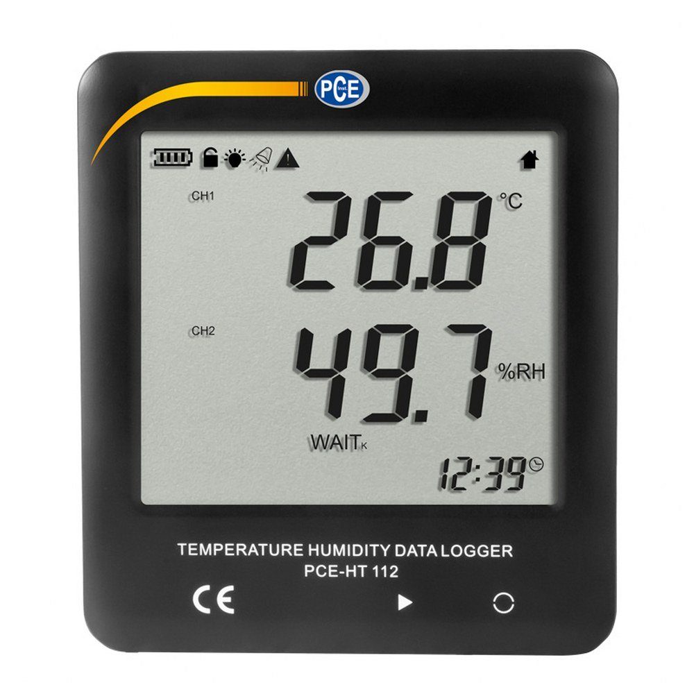 Klimamesser PCE Hygrometer PCE-HT 112 Temperatur- und Feuchtedatenlogger