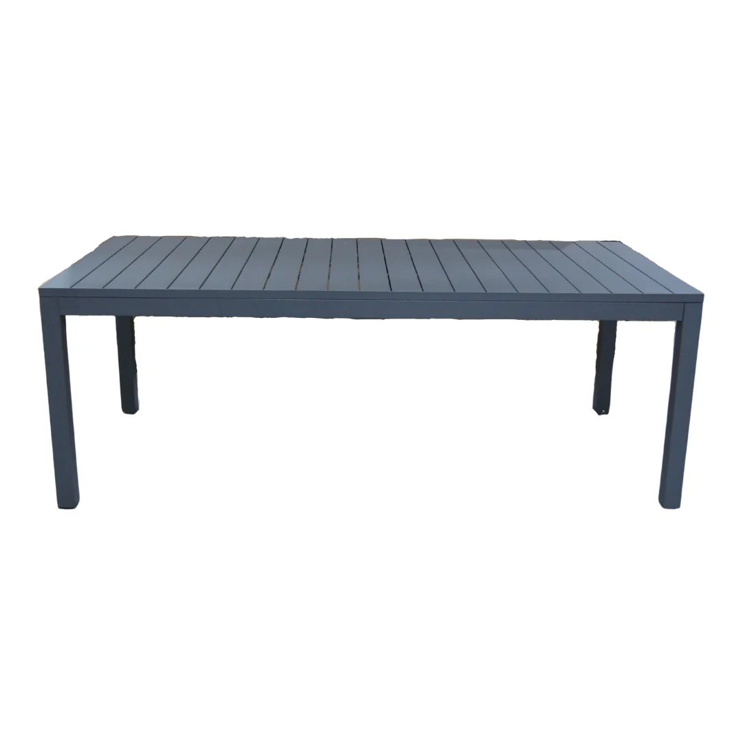 Pratic - Set pranzo da giardino 8/12 posti Alluminio Antracite