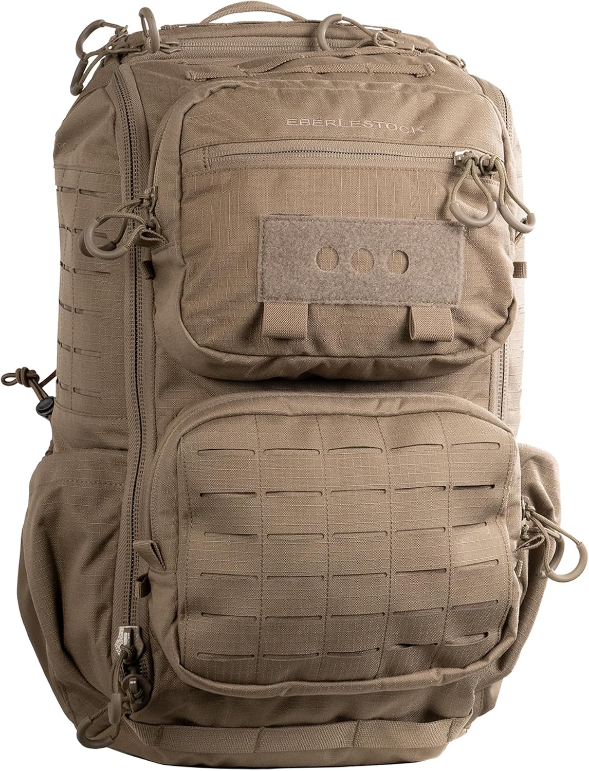 Eberlestock Romad Pack, Kompakter 16L Taktischer Rucksack mit HDPE-Rahmen, Antennen-Pass-Through, Trinkblasentasche & MOLLE-Panel, Dry Earth
