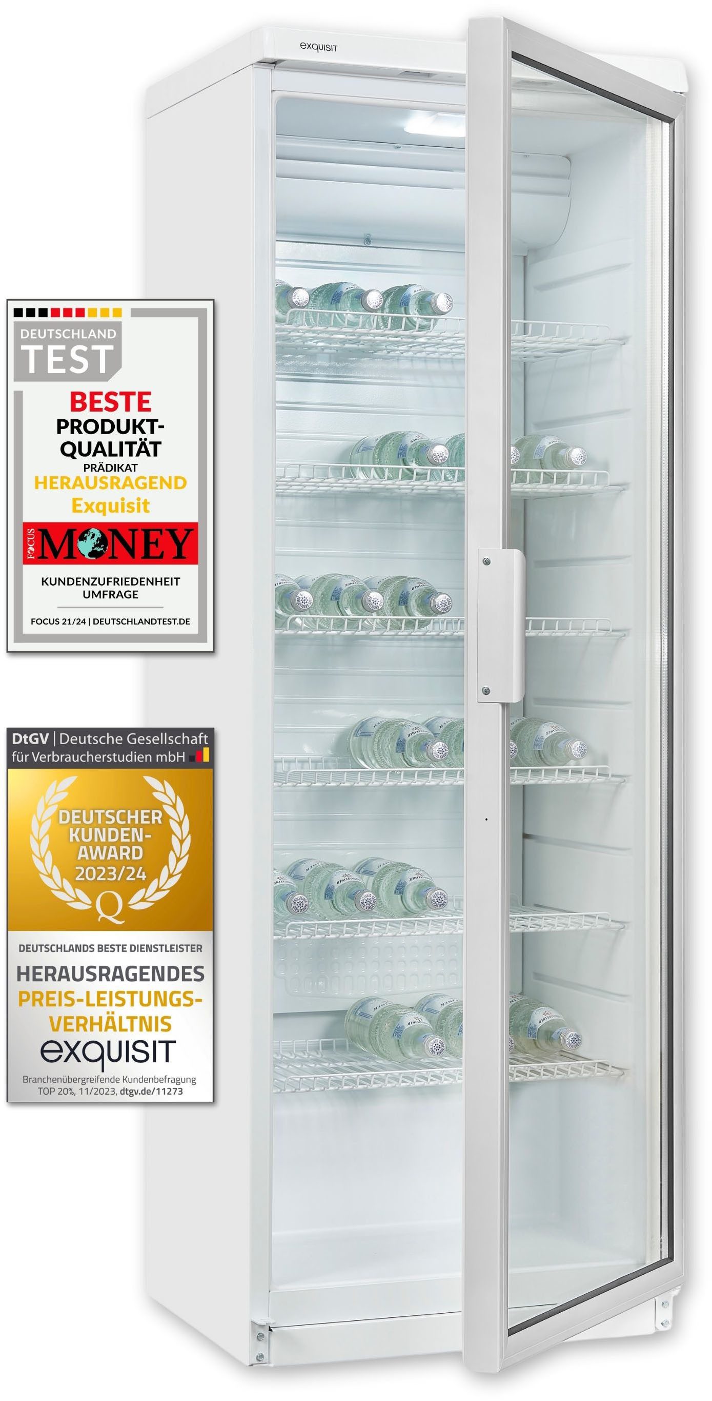 Getränkekühlschrank GKS350-1-GT-280D weiss