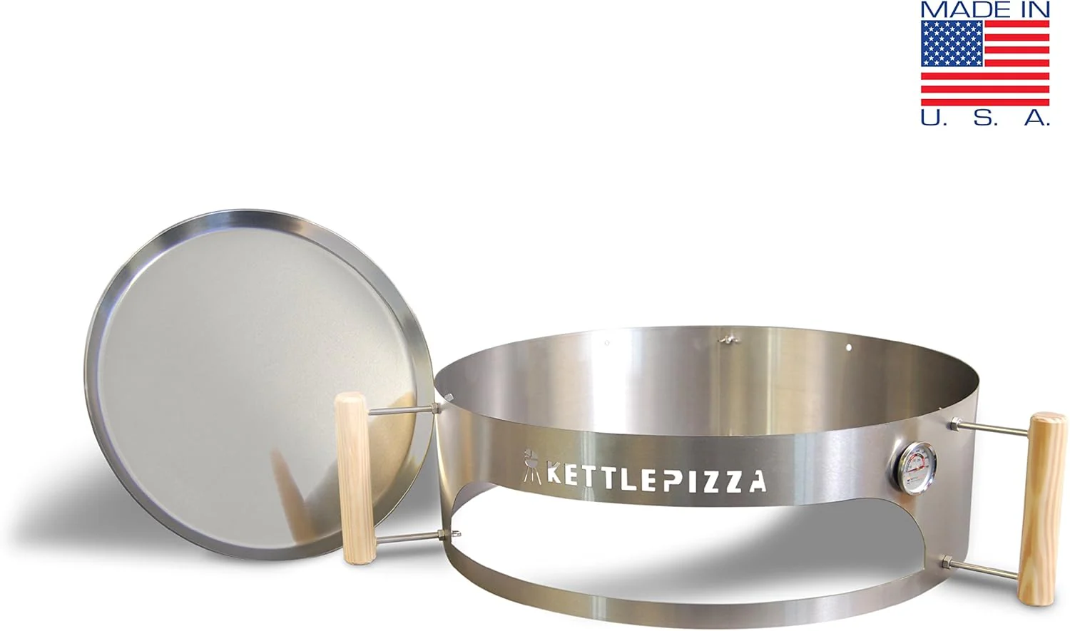 "Pizza Oven Kit for 22.5 Inch Kettle Grills, Made in USA"