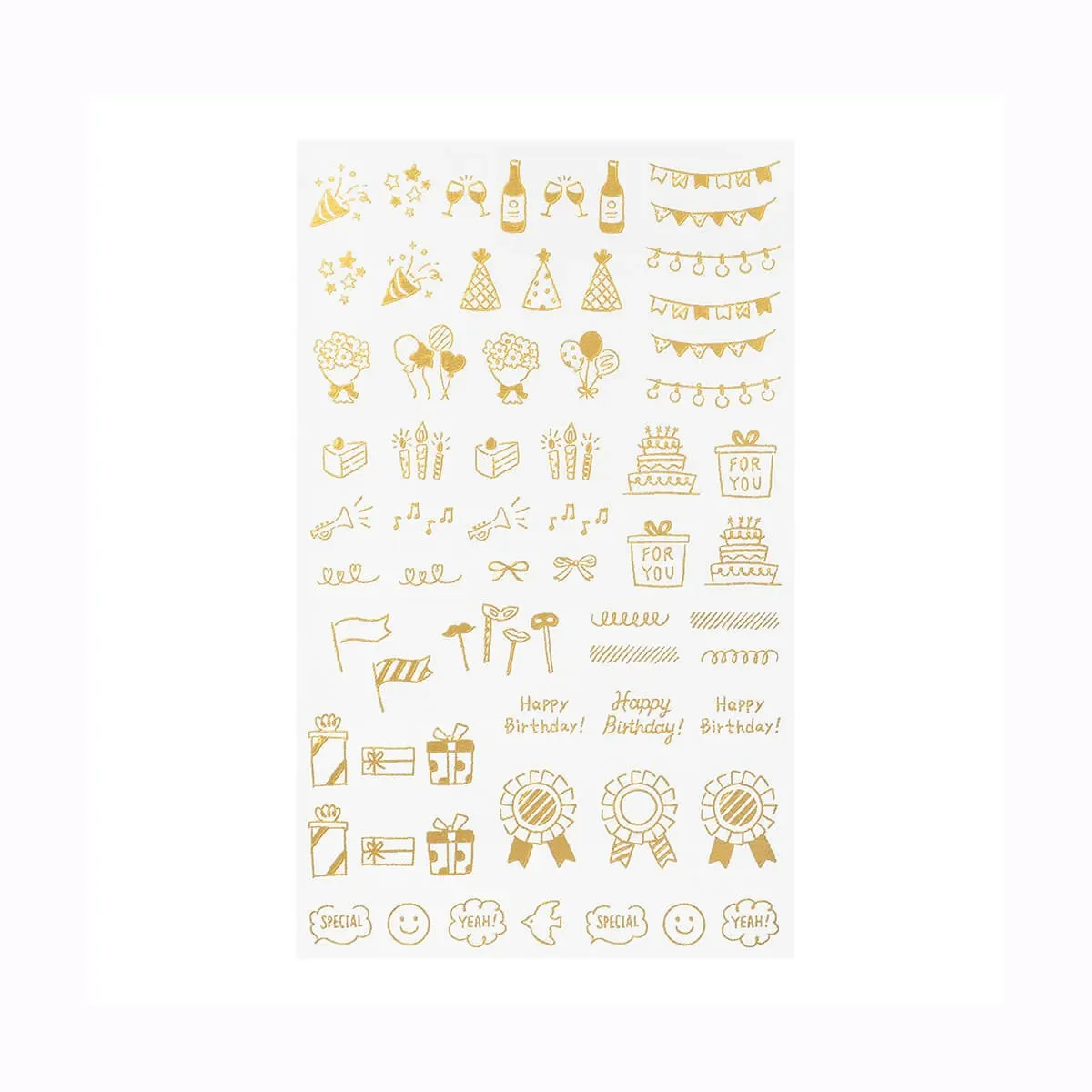 Midori Transfer Sticker Foil 2622 CELEBRATORY PATTERNS
