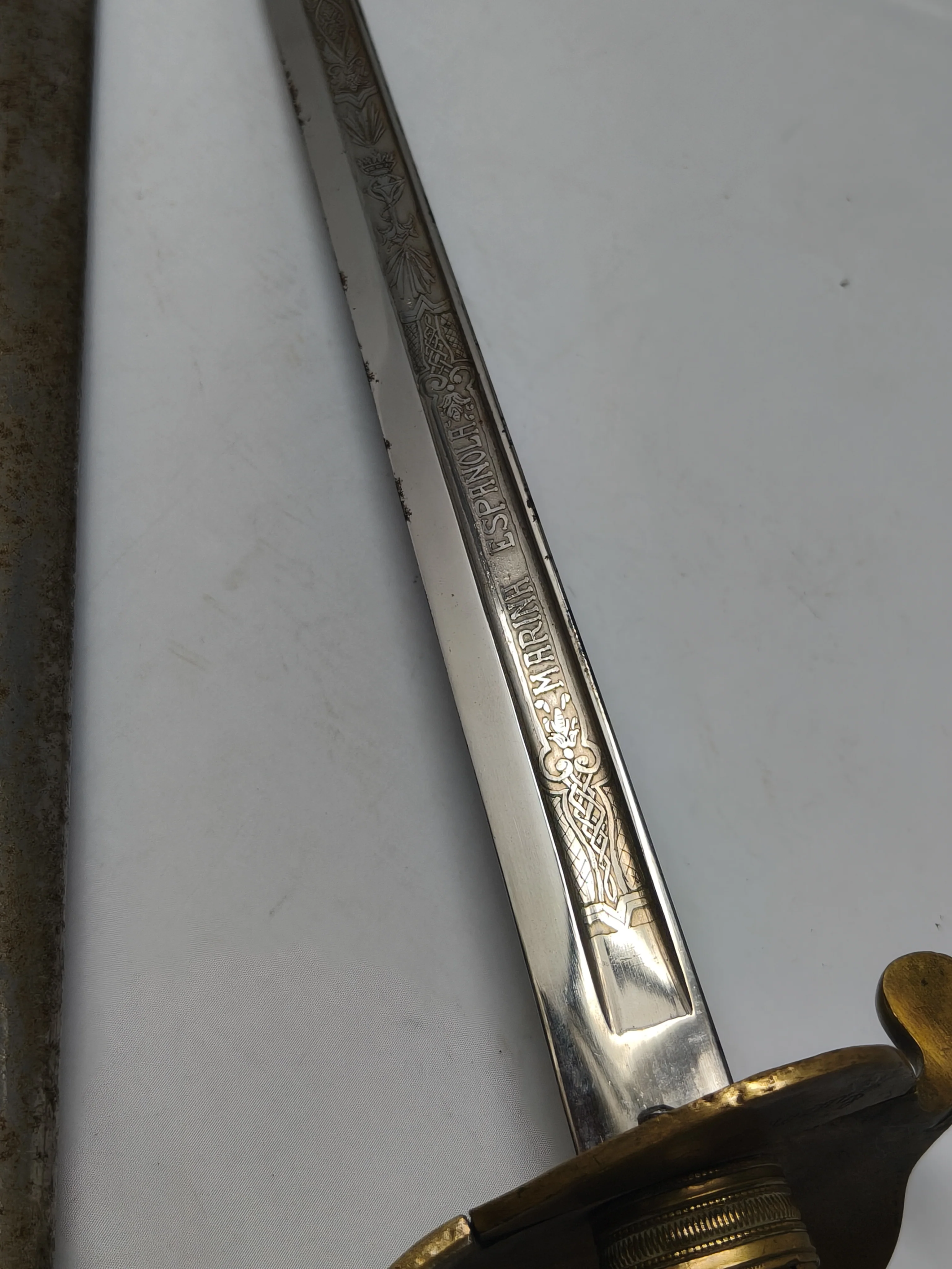 Spanish Marine Ceremonial Saber. Franco's period.