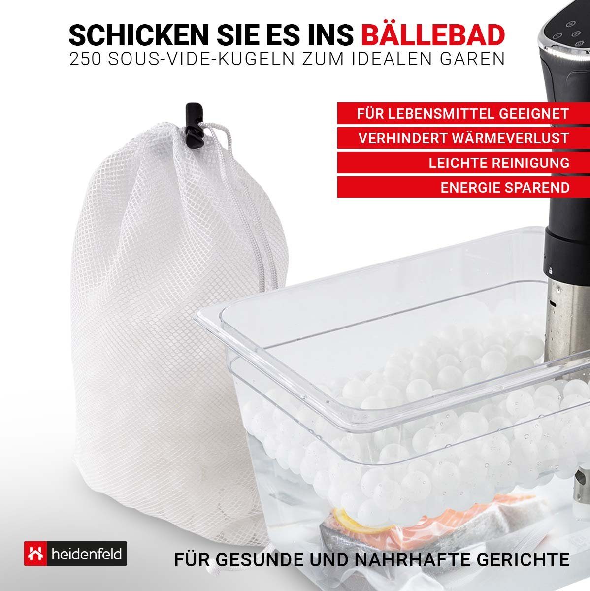 Sous-Vide Stick SVK Sous-Vide Isolationskugeln, 250 Stück, Ø 2.0 cm