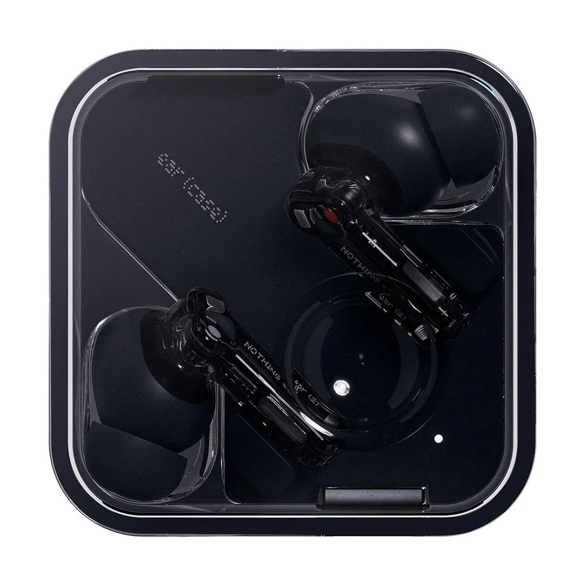 Ear (2) Nero – Auricolari True Wireless con ANC e Audio Hi-Res, Design Trasparente Iconico