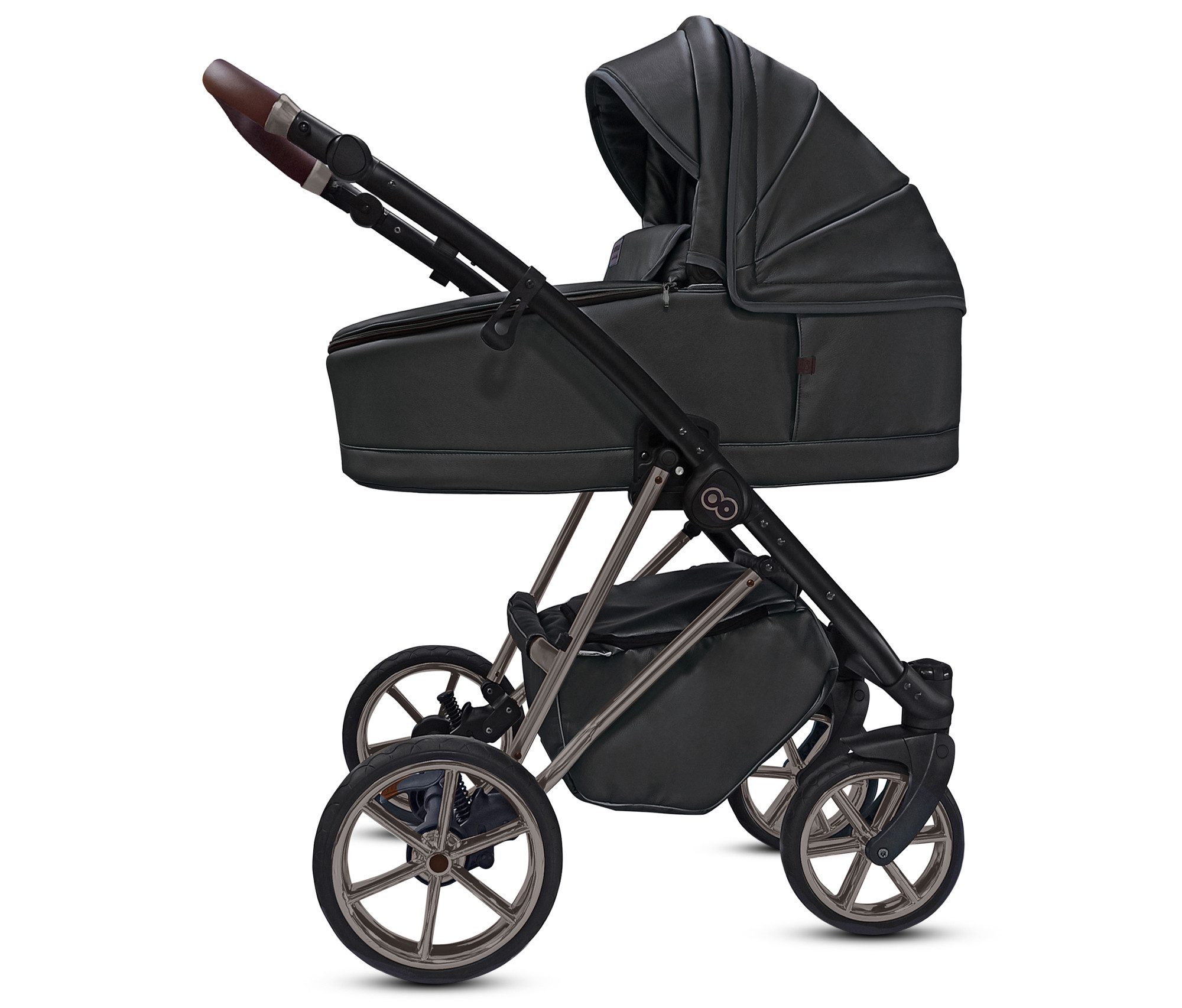 Kombi-Kinderwagen 4 in 1 Musse Royal, Baby Buggy Babywanne Autositz Isofix Basis