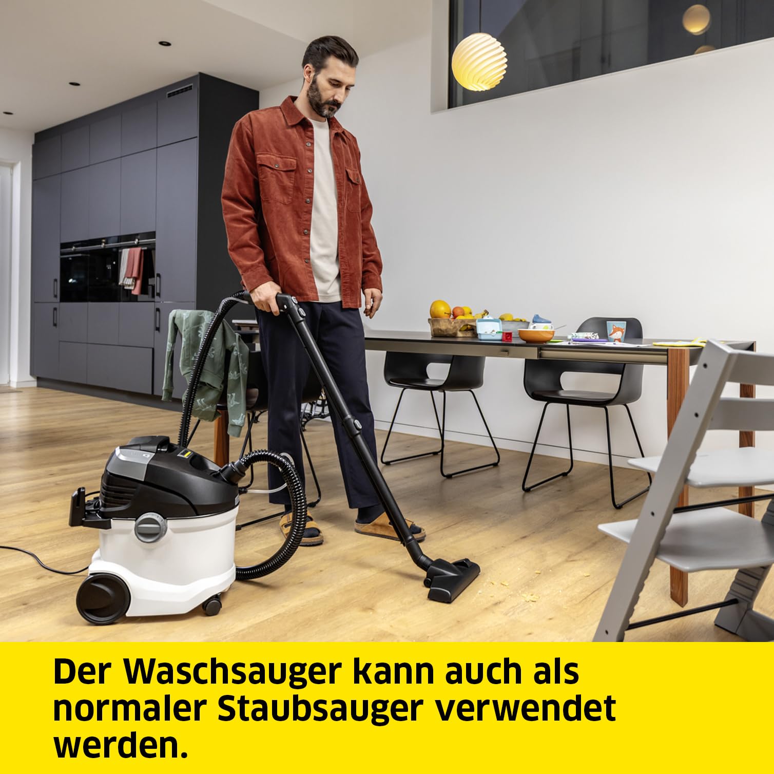 Waschsauger SE 6 Signature Line mit 2-in-1-Sprühsaugschlauch, 3-in-1 für Sofa, Teppich und Auto