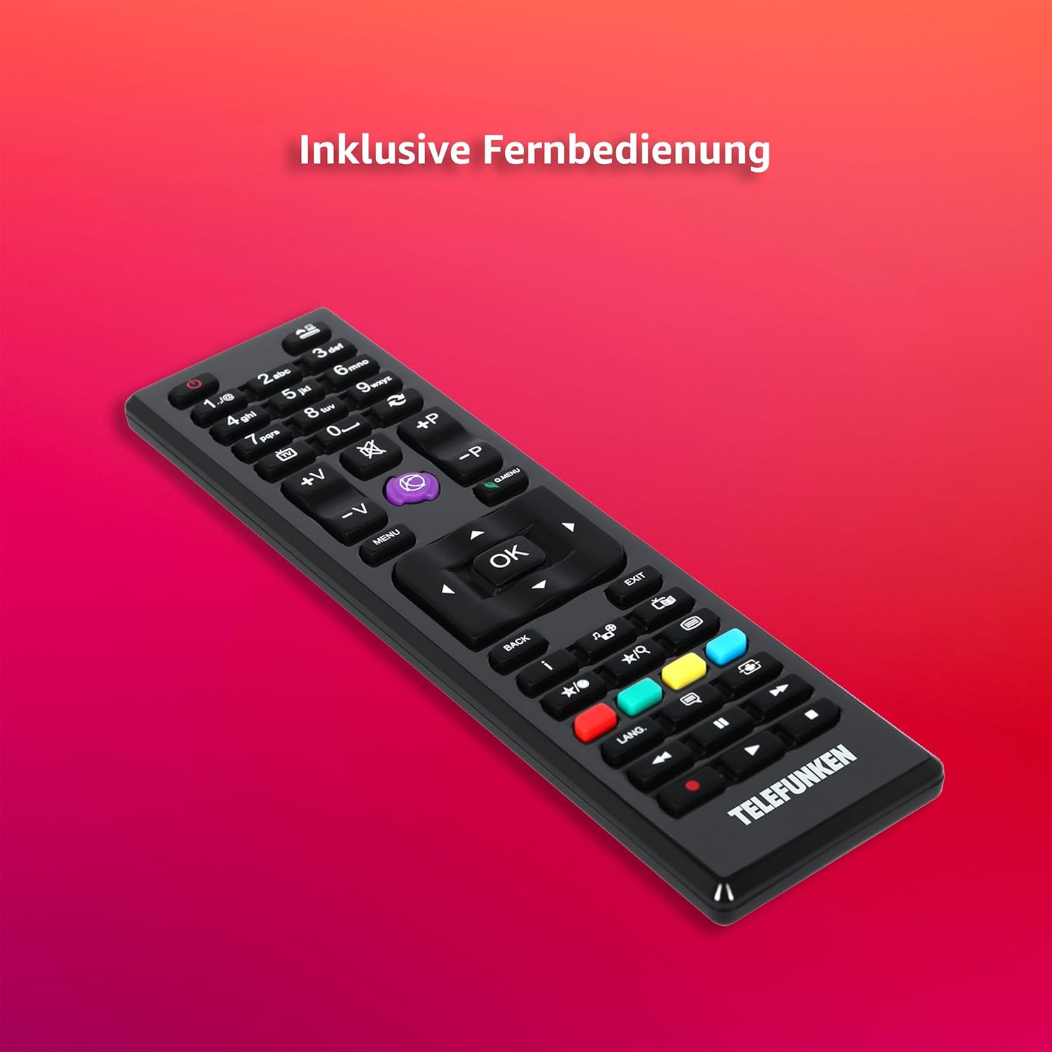 TELEFUNKEN XF32N750M Fernseher 32 Zoll Full HD LED TV mit 80 cm Bildschirmdiagonale und integriertem Triple-Tuner, schwarz