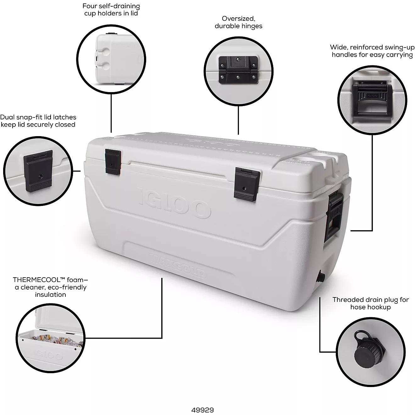 Igloo MaxCold 152-qt. Cooler White 01
