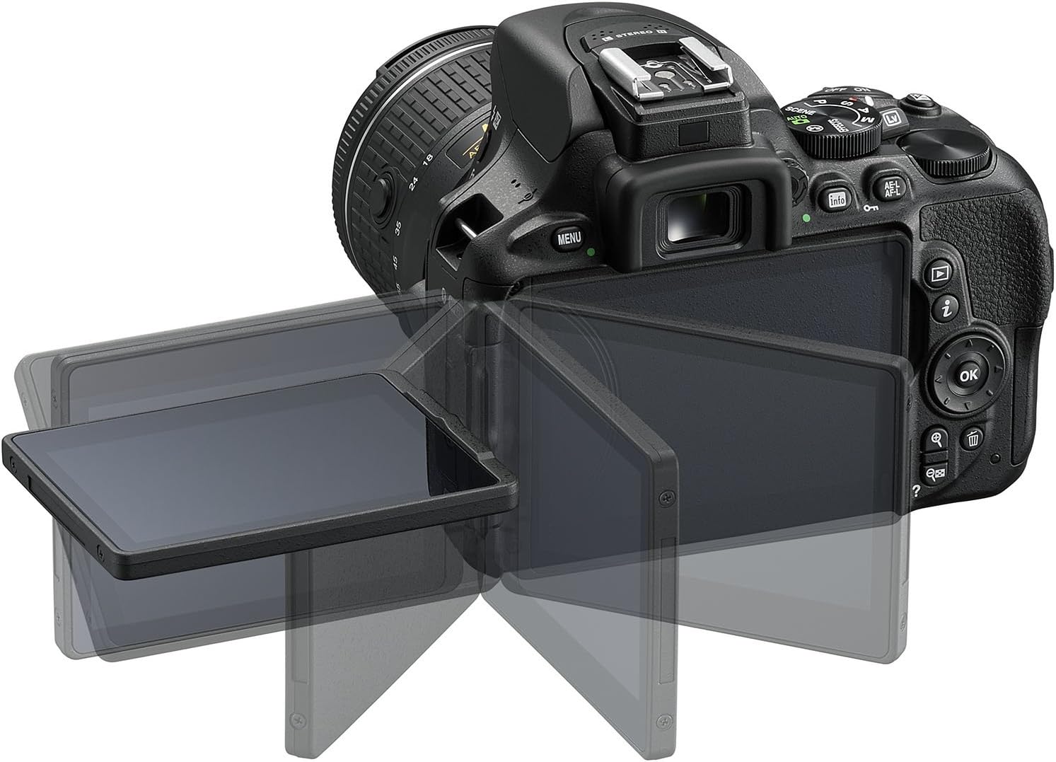 Nikon D5600 + AF-S DX NIKKOR 18-140 mm VR, Fotocamera Reflex Digitale, 24.2 Megapixel, LCD Touchscreen 3