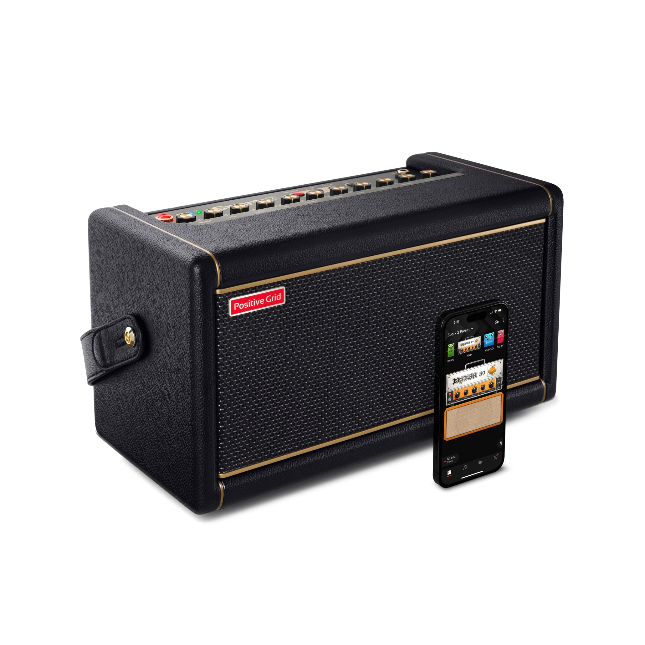 50W Gitarren-Übungsamp mit Bluetooth, Spark 2, Sonic IQ Audio Engine und Creative Groove Looper