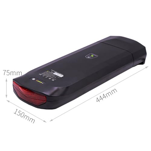 JHKJ Batteria per Bici con Portapacchi Posteriore 36V 10AH 12,5AH Batteria per Bici di Litio 48V 8AH 10AH Batteria di Ricambio per Bici elettrica per Kit Motore 350W 500W,Bullet Head 48v8ah : Sport e tempo libero