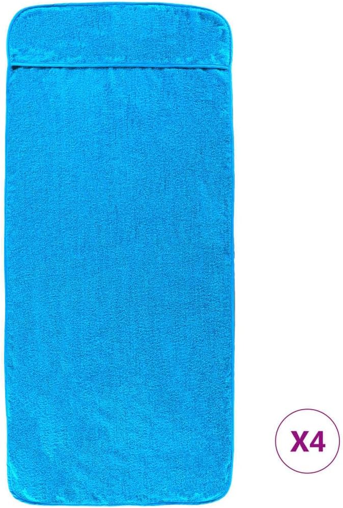 Home & Garden-Strandtücher 4 Stück türkis 60x135 cm Stoff 400 GSM Möbel Wahl