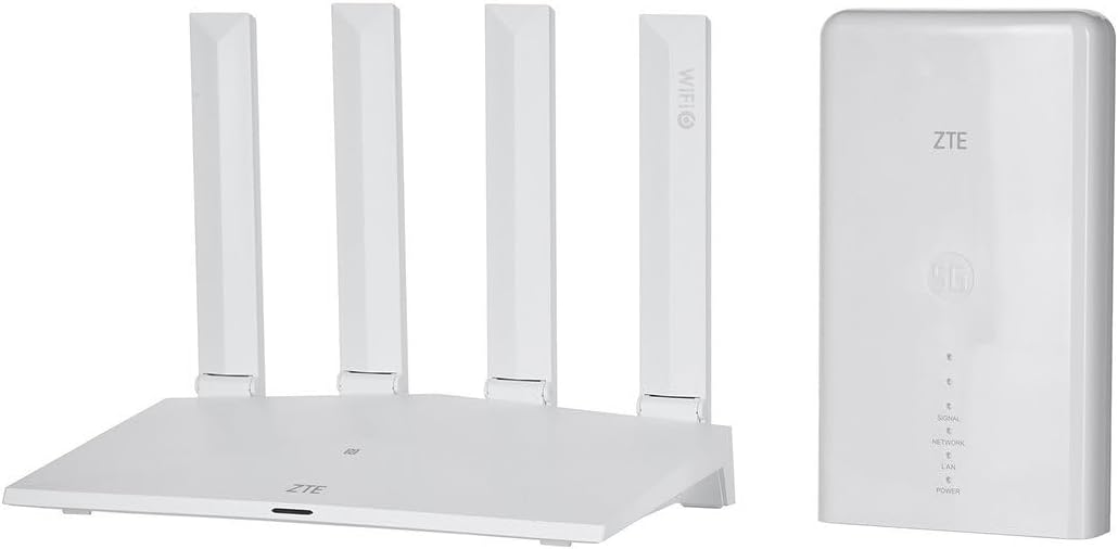ZTE MC889 5G + T3000 WiFi 6 Outdoor 5G Router con Antenna