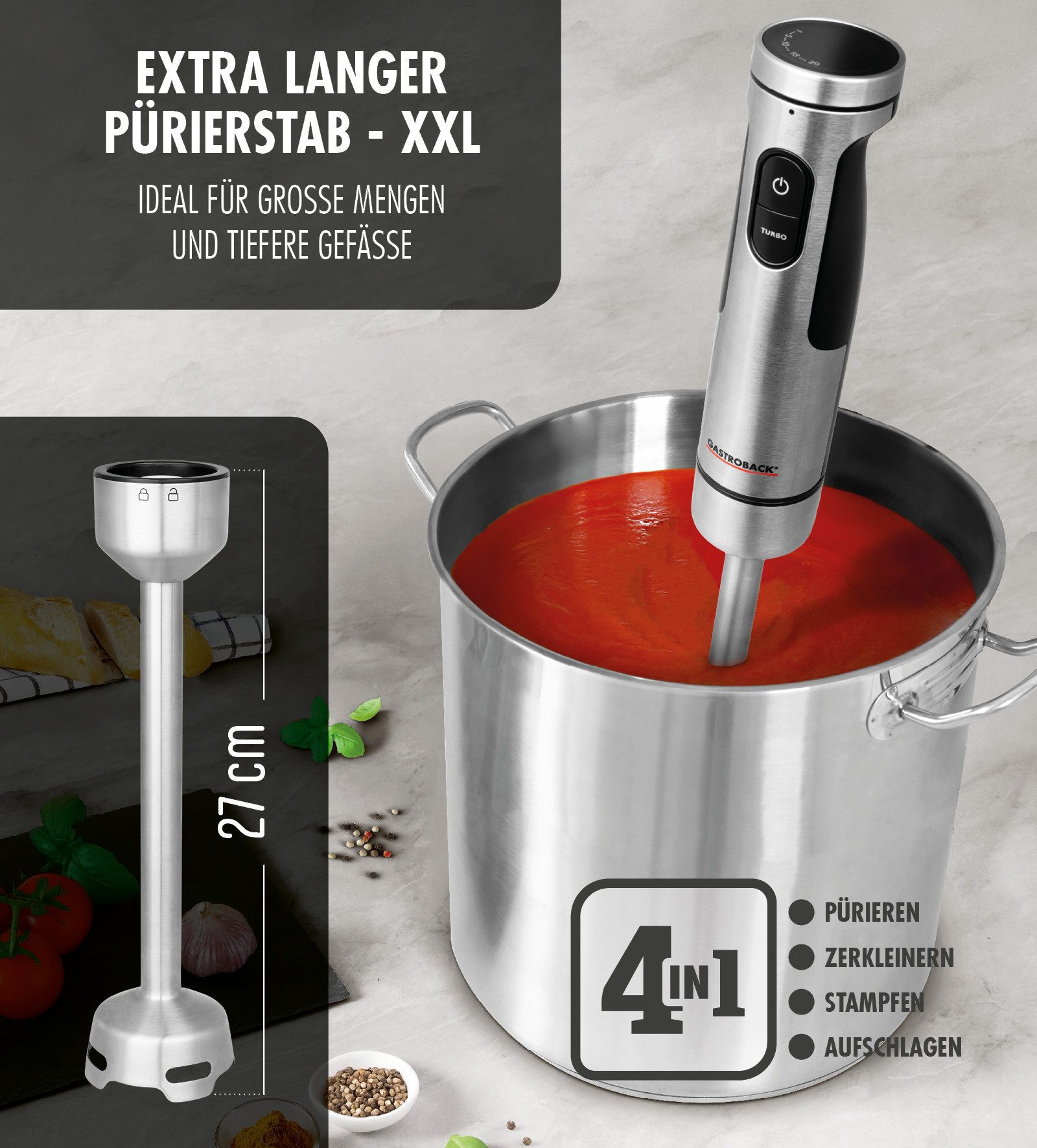 Stabmixer Powermix Stabmixer Professional 1.500W