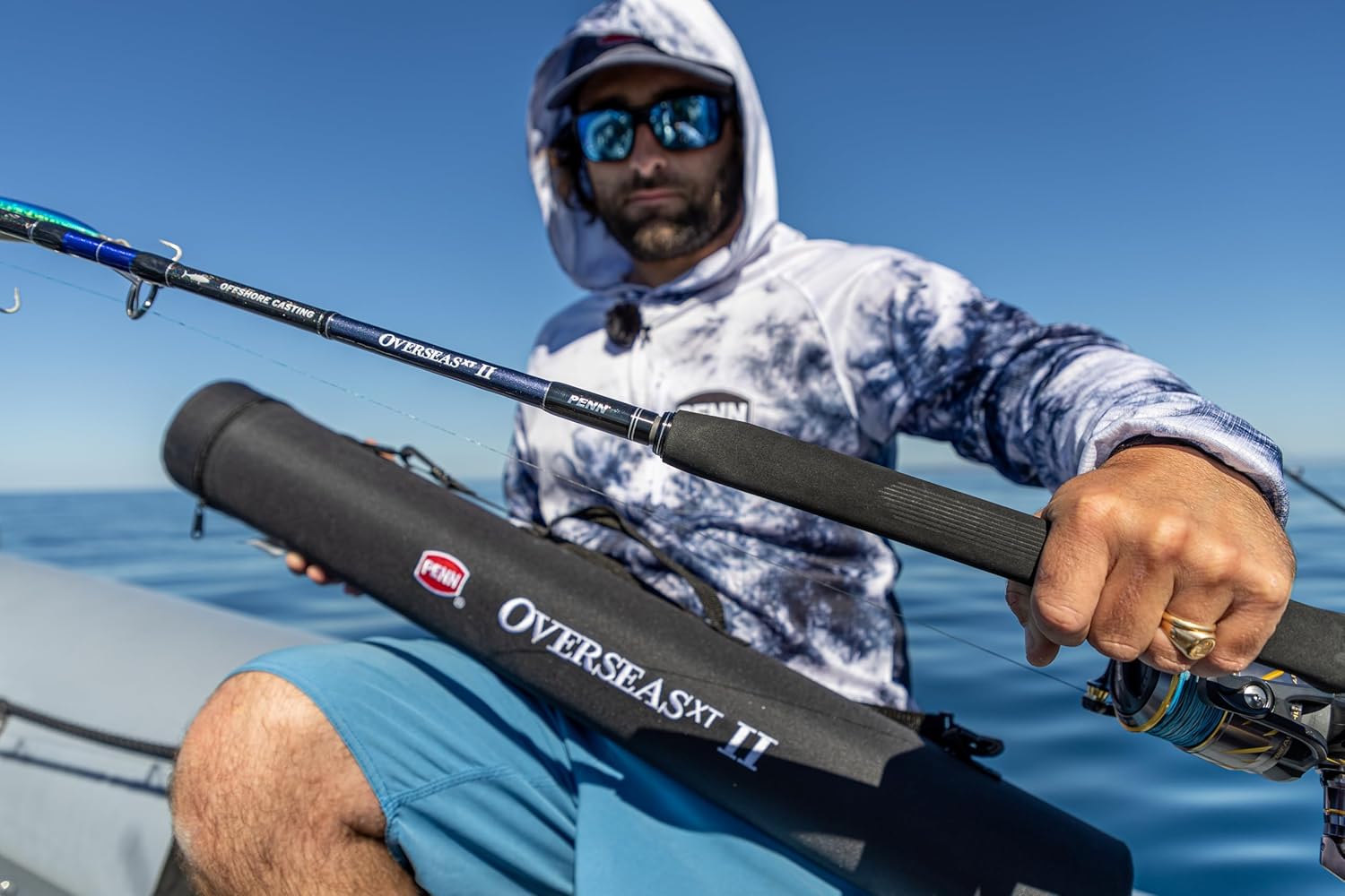Penn Overseas XT II Heilbutt-Angelrute | Salzwasser-Casting-Rute für Monster-Heilbutt und Großfisch | Leichter Blank aus hochmoduligem Carbon | Mehrere Größen