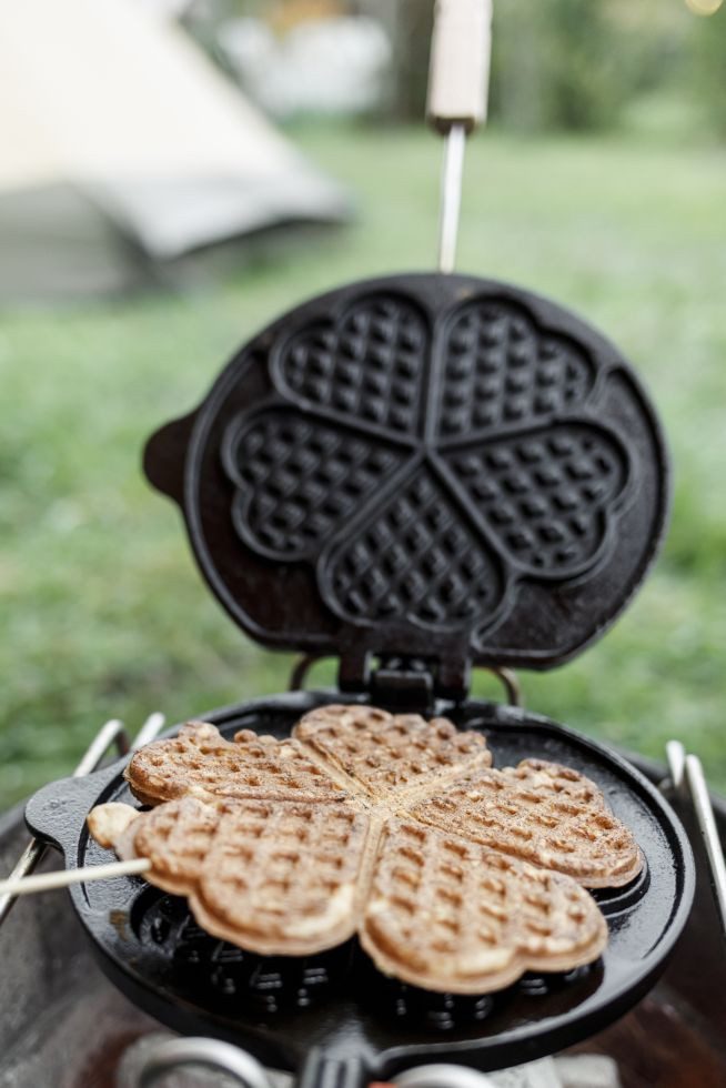 Waffeleisen Petromax Wende-Waffeleisen