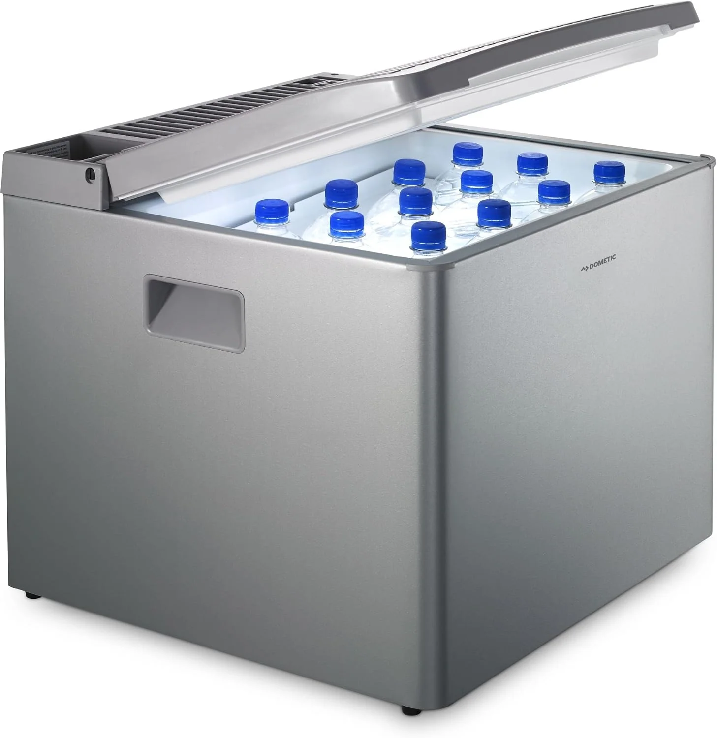 DOMETIC 9105203764 CombiCool RC 1205 GC, 12 V und 230 V für Auto, 40 Liter, elektrische Absorber-Kühlbox mit Platz für Gaskartusche, lautlose
