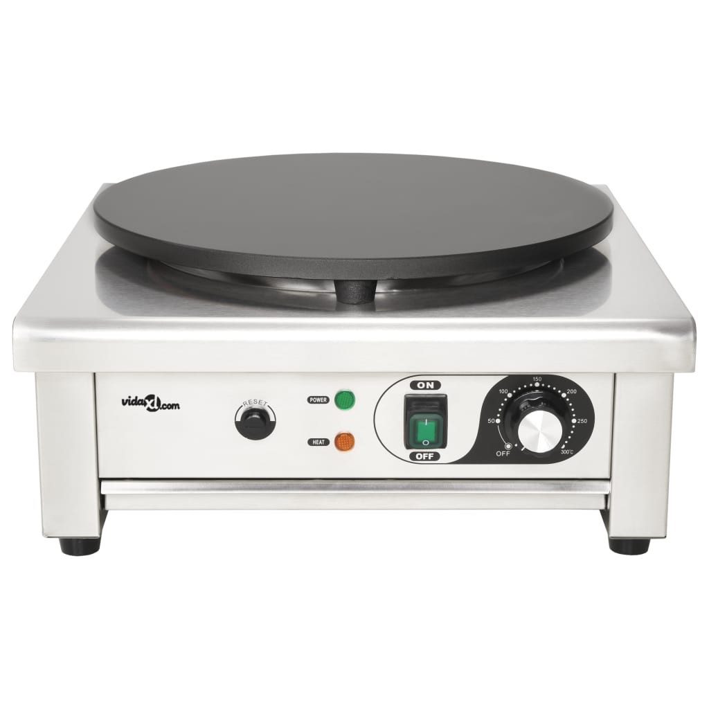 Doppel-Induktionskochplatte Elektrischer Crepe-Maker mit ausziehbarem Tablett 40 cm 3000 W