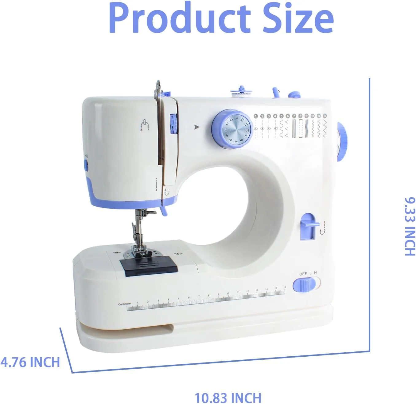 Sewing Machine for Beginners with 20 Pcs Fabric and 32 Pcs Sewing Threads Kit