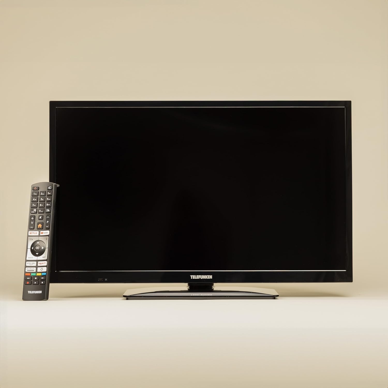TELEFUNKEN T24X820 Mobile - HD Smart TV 24 Zoll / 60 cm, Triple-Tuner DVB-S2/T2/C (Kabel/Satellit/Terrestrisch) & Streaming, 12/230 Volt, Wi-Fi, HDMI für Wohnmobile/Wohnwagen/LKW/Boot & Zuhause