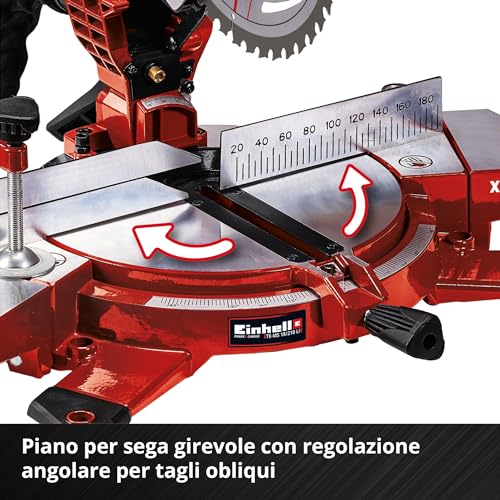 Einhell Troncatrice TE MS 18/210 Li   Solo Power X Change (Li Ion, 18 V, 3000/min, lama in metallo duro, senza batteria e caricabatteria) : Amazon.it: Fai da te