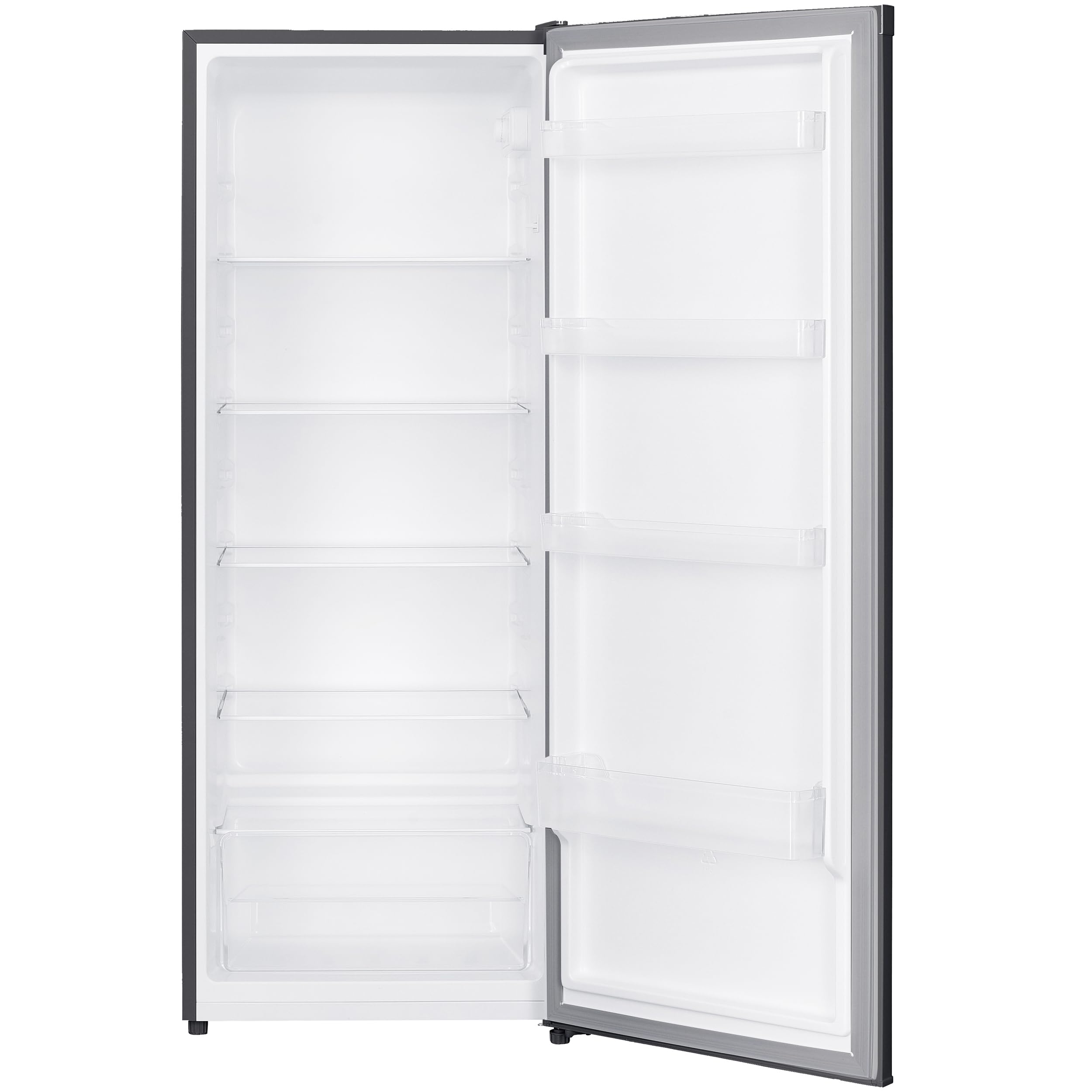 Kühlschrank ohne Gefrierfach 242 Liter, homeX CS2422E-S freistehend in Silber mit automatischer Abtauung und 5 verstellbaren Glasablagen