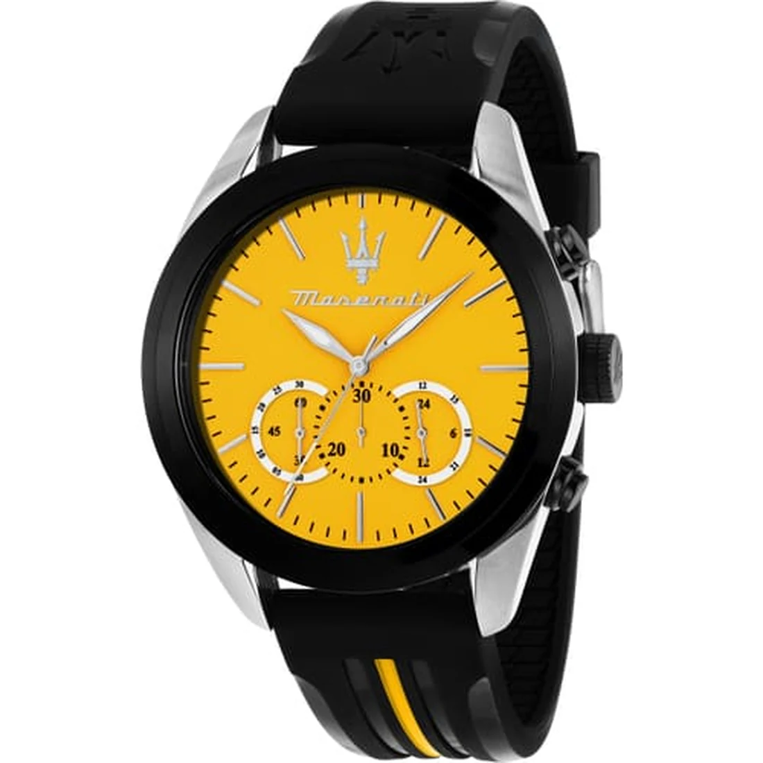 Orologio Maserati Traguardo crono giallo con cinturino gomma R8871612045