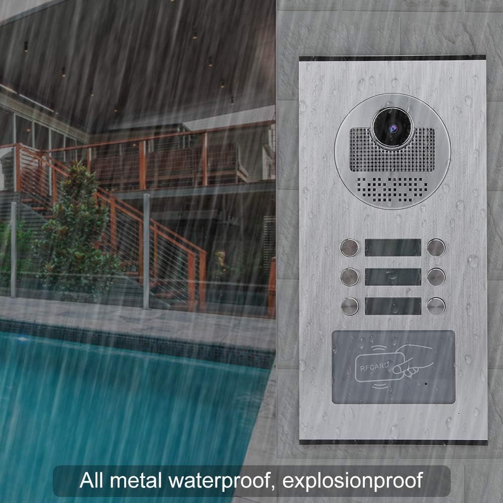 Cosiki Video Citofono, Citofono 5 Fili Universale, Campanello Citofono Kit Videocitofono Campanello Video 5 Appartamenti per Casa Videocitofono Smart Citofono Condominiale