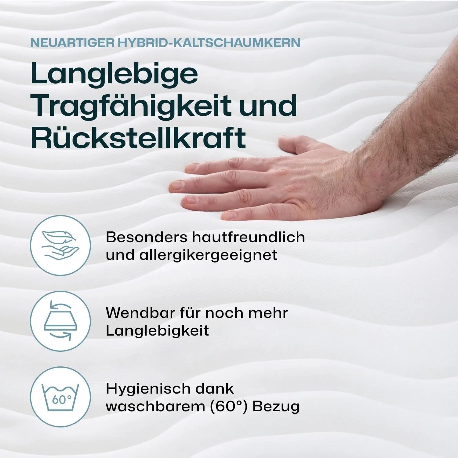 RAVENSBERGER Softwelle Kinder- und Jugendmatratze mit 7-Zonen-Kaltschaum