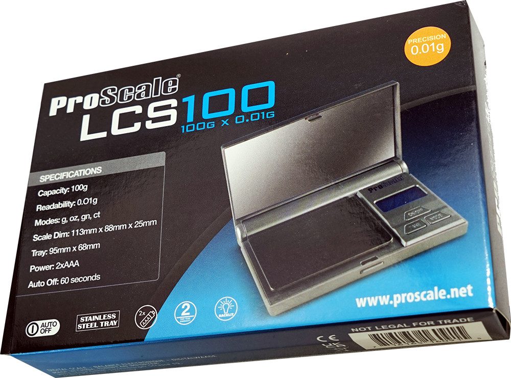Taschenwaage Feinwaage Digitalwaage LCS100 (100x0,01g) Präzisionswaage