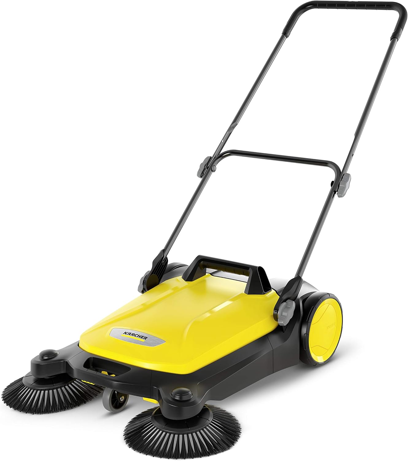 Kärcher S 4 Twin Push Kehrmaschine mit Bürsten, zur Reinigung von Gehwegen, Einfahrten und Gartenwegen