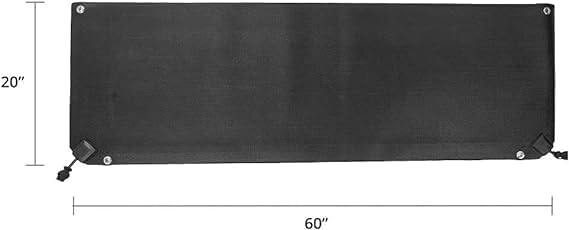 HeatTrak Heated Snow Melting Mats - Heated Outdoor Mats for Walkways - Electric Snow Melting Mats for Decks and Sidewalks - Trusted No-Slip Snow and Ice Melt Heated Sidewalk Mat (20” x 60