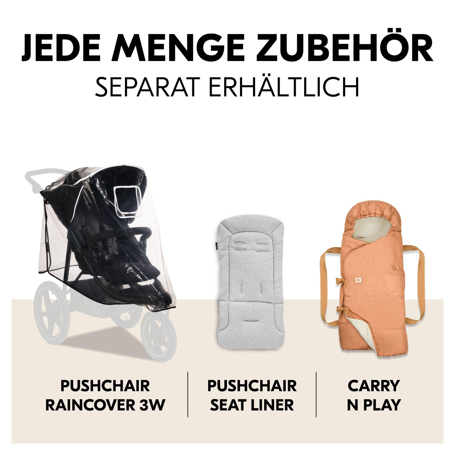 Dreirad-Kinderwagen Runner 3, Jungle Green