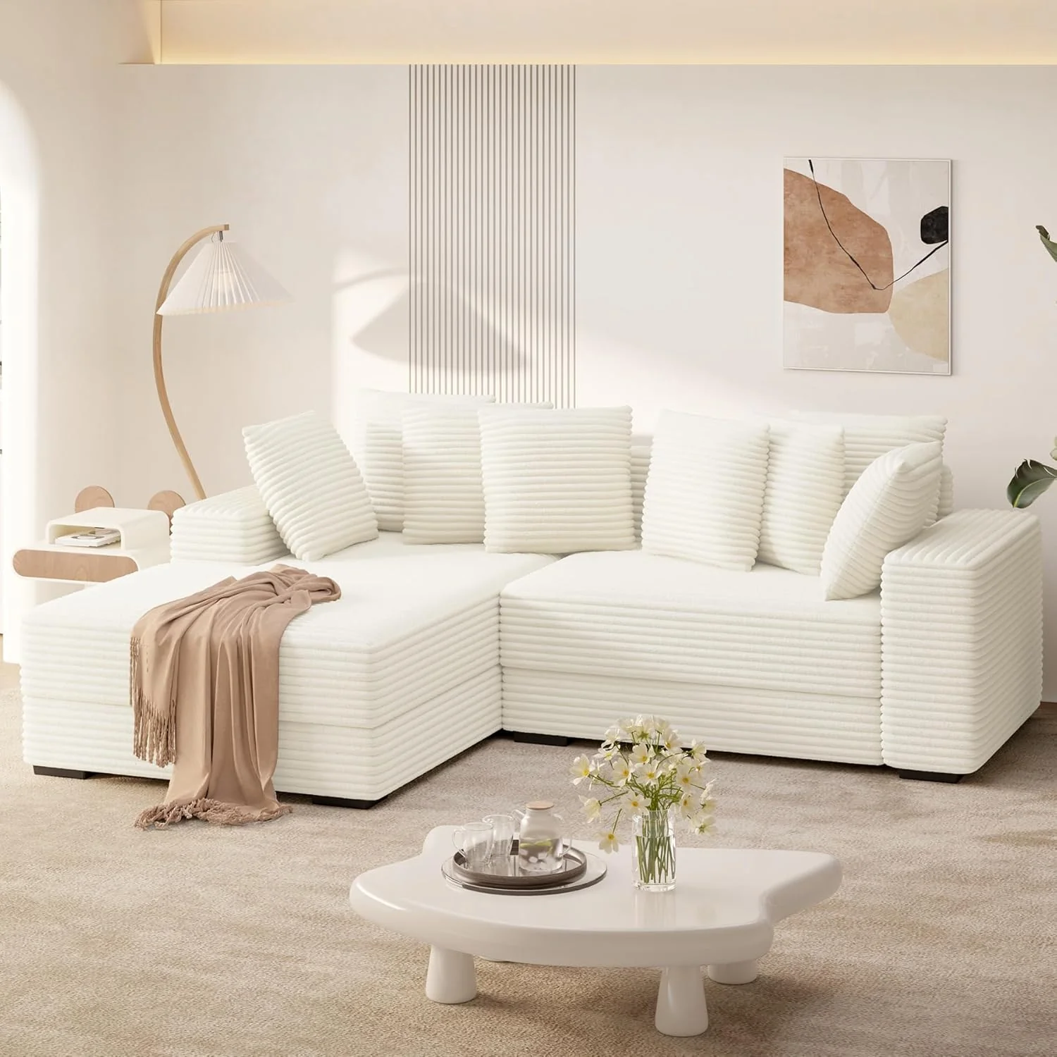 Sectional Cloud Couches with L Shaped Chaise