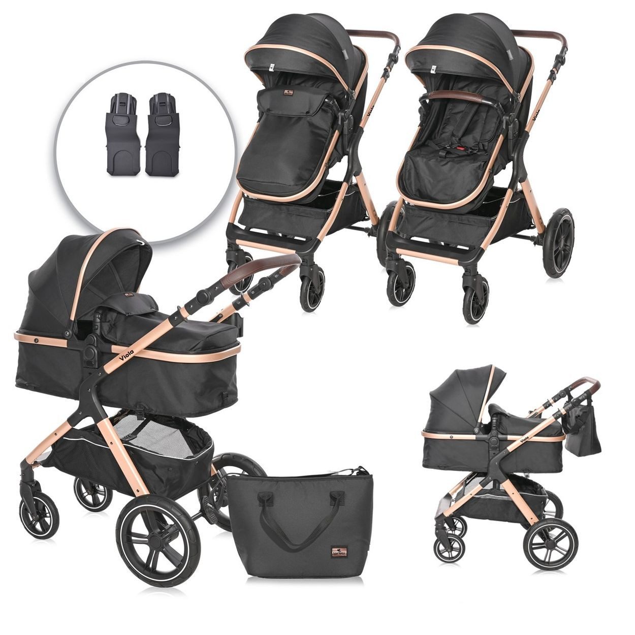 Kombi-Kinderwagen Kinderwagen 2 in 1 Viola