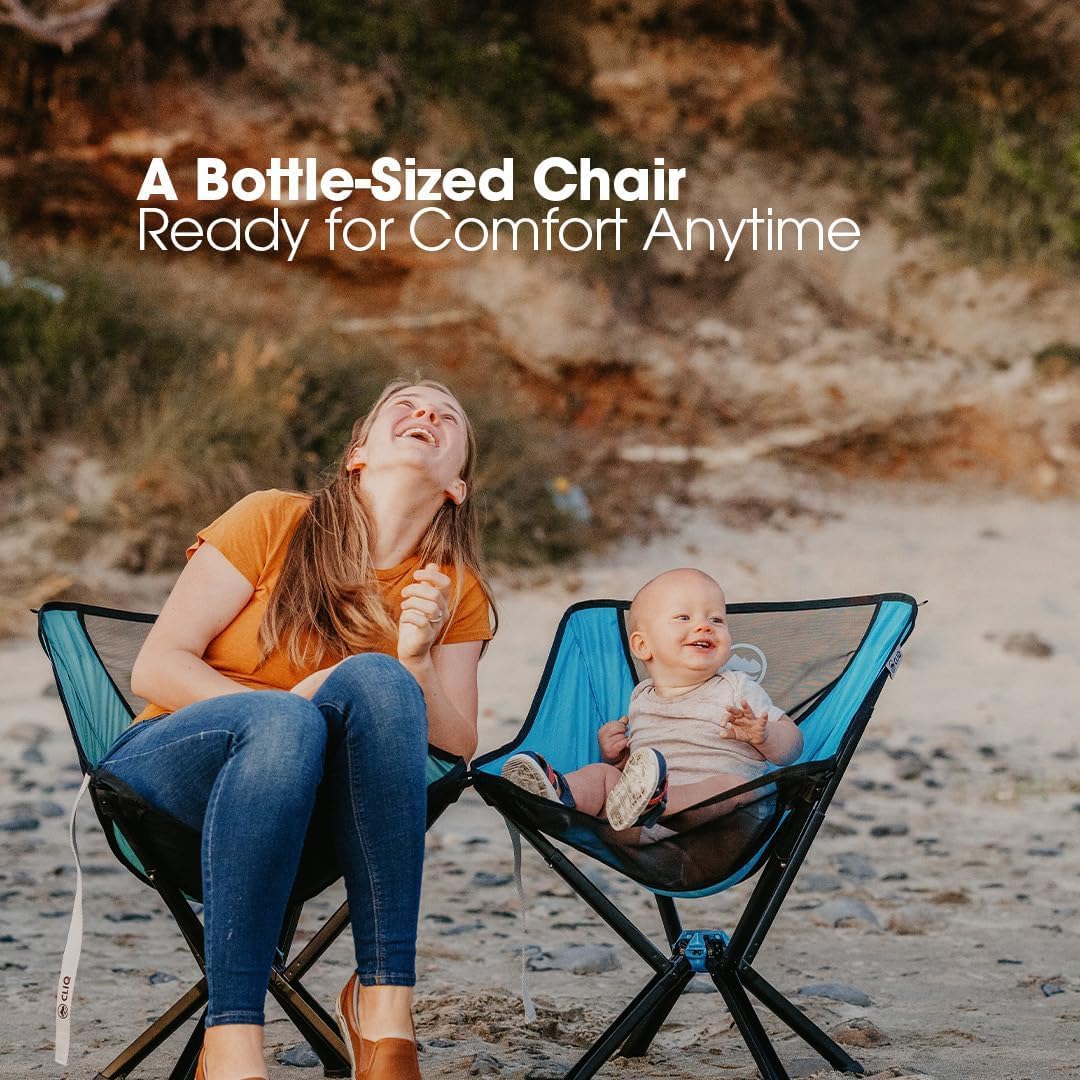 Portable Chair Collapses to Size of Water Bottle