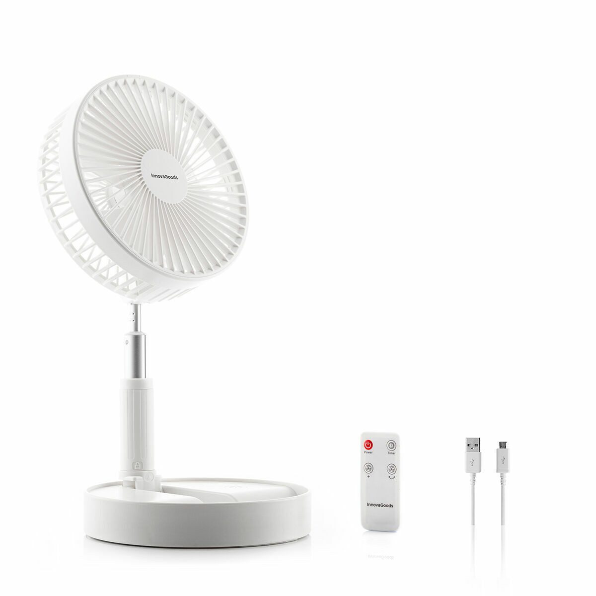 Bodenventilator Innovagoods Faltbarer wiederaufladbarer 3-in-1-Ventilator Fandle Innov