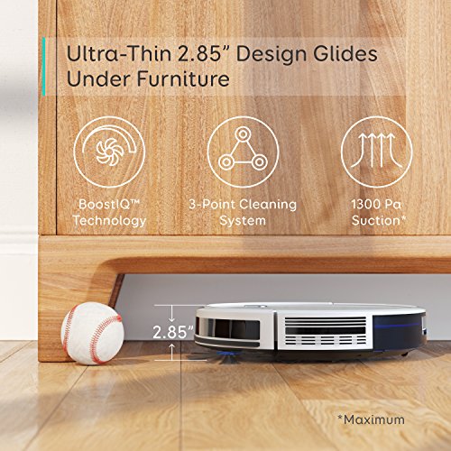 eufy 11S Robot Vacuum Cleaner, Super Thin, BoostIQ, Powerful Suction, Quiet, Self Charging Robotic Vacuum Cleaner, Cleans Hard Floors to Medium Pile Carpets : Industrial & Scientific