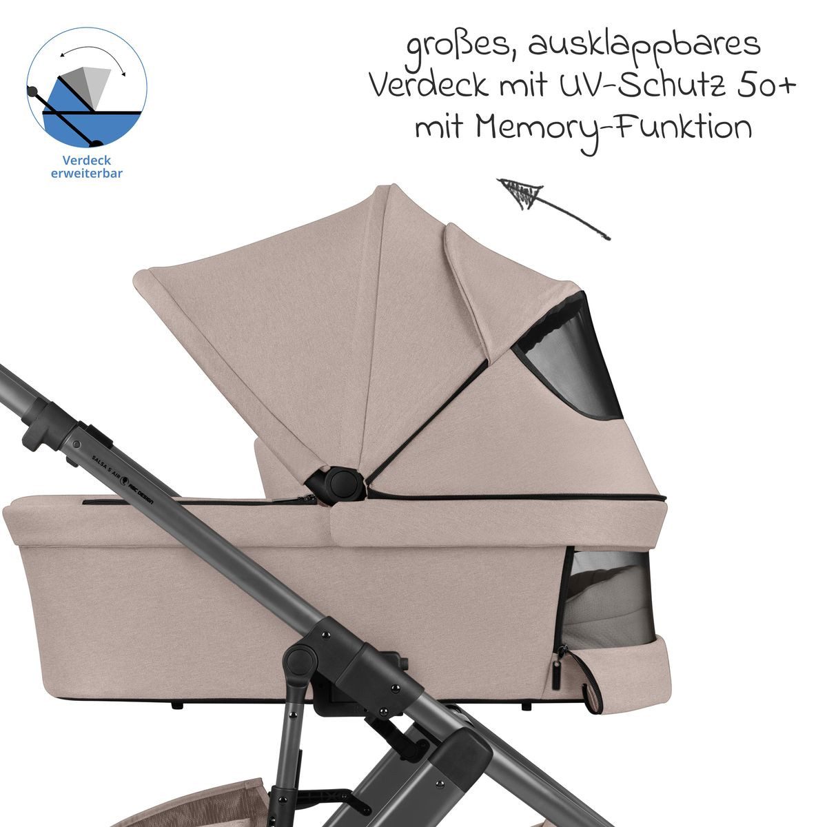 Kombi-Kinderwagen Salsa 5 Air - Camel