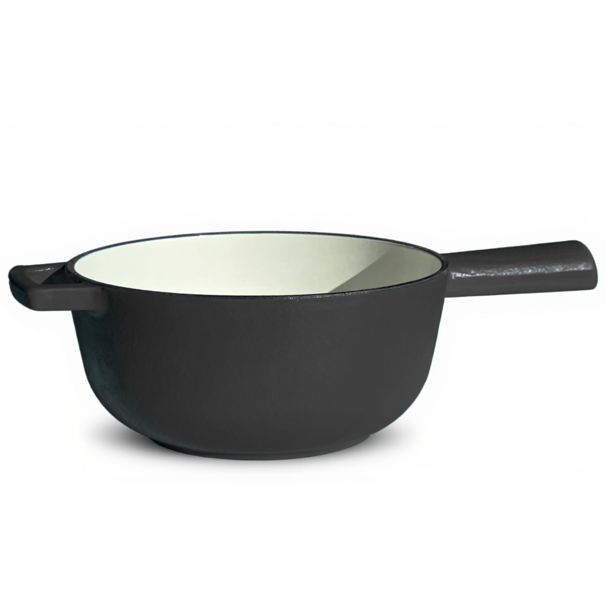 Fondue osoltus Fondue Käsefondue Fleischfondue Ersatz-Topf Emaille Dunkelgrau