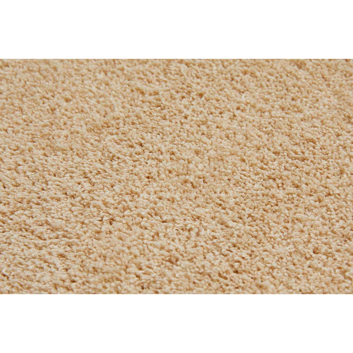 HOMCOM Teppich Kurzflor Creme 150 x 80 x 1,3 cm