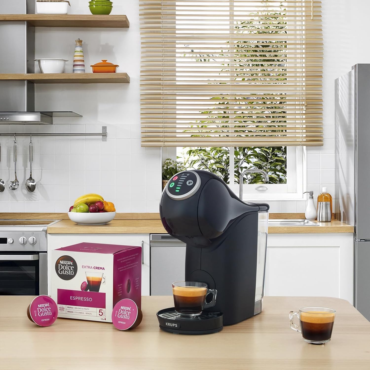 NESCAFE? DOLCE GUSTO Krups Mini Me, Macchina per Caffè Espresso e Altre bevande in capsula, Automatica, Grigio e Nero