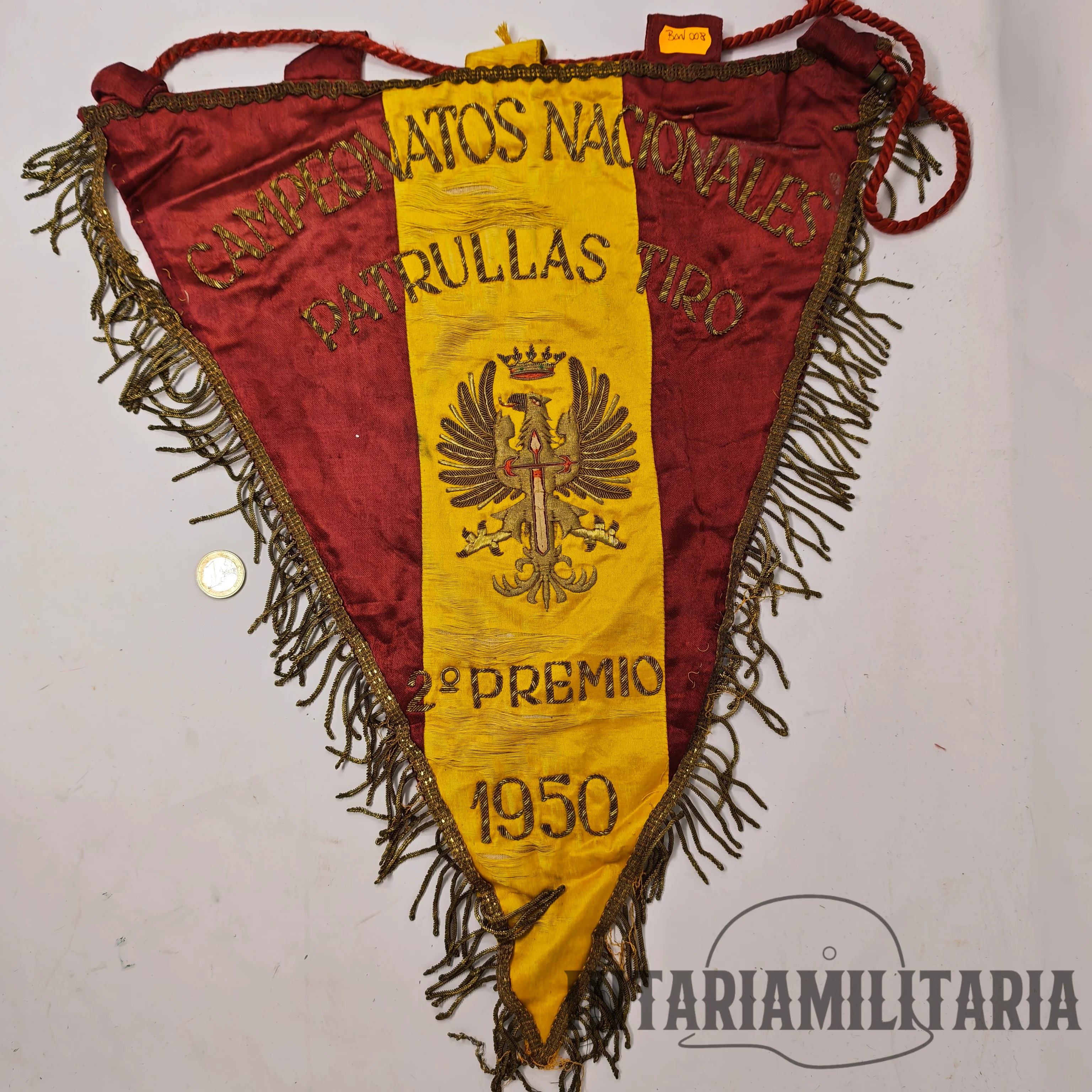 Bander��n ejercito espa?ol 1950 ��poca Franco