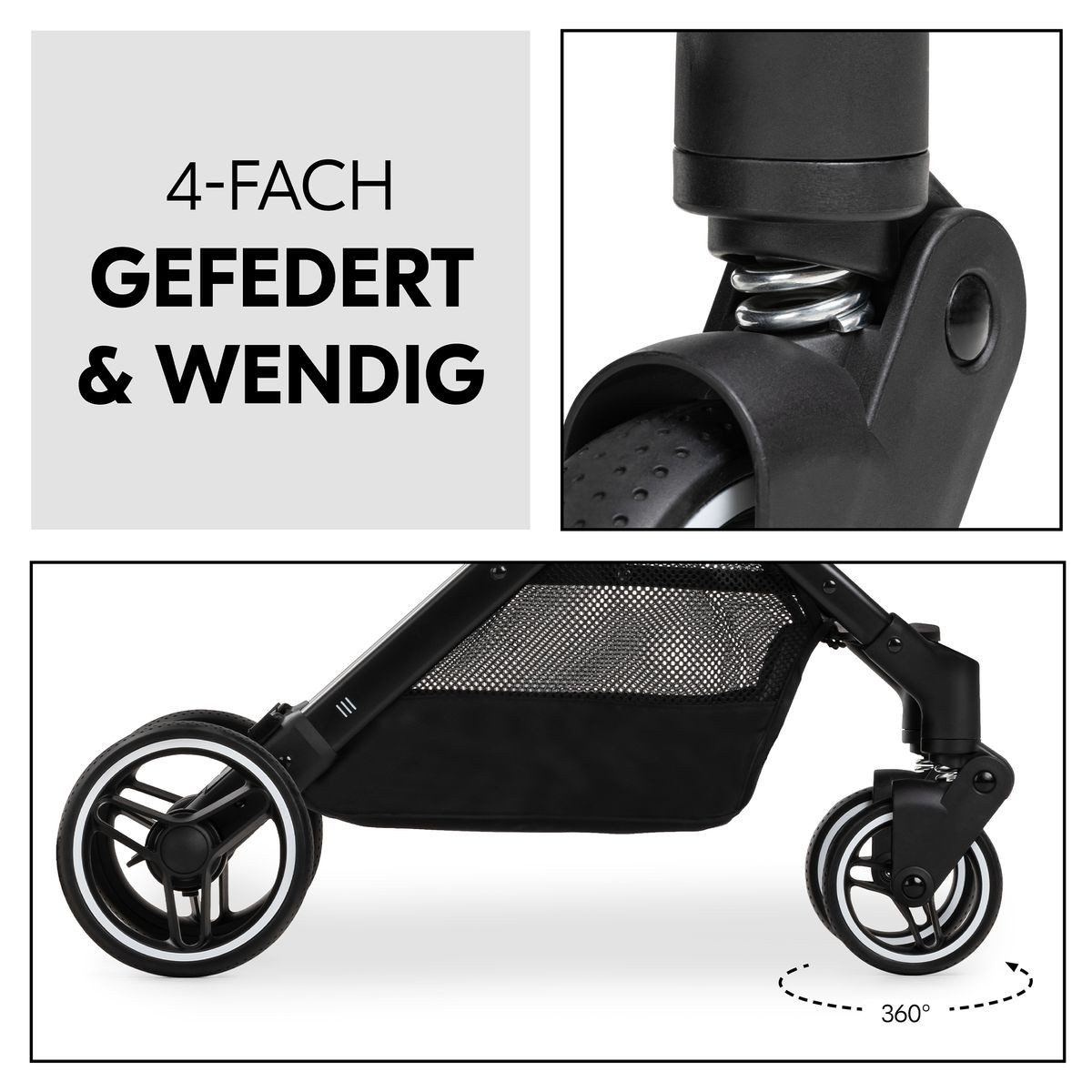 Kinder-Buggy Travel N Care Plus - Black