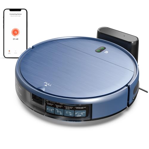 UMMUND Robot Vacuum and Mop Combo, 2 in 1 Robotic Vacuum Cleaner, with WiFi/App/Voice, Schedule Settings, Self Charging, Ideal for Hard Floor, Pet Hair and Low Pile Carpet