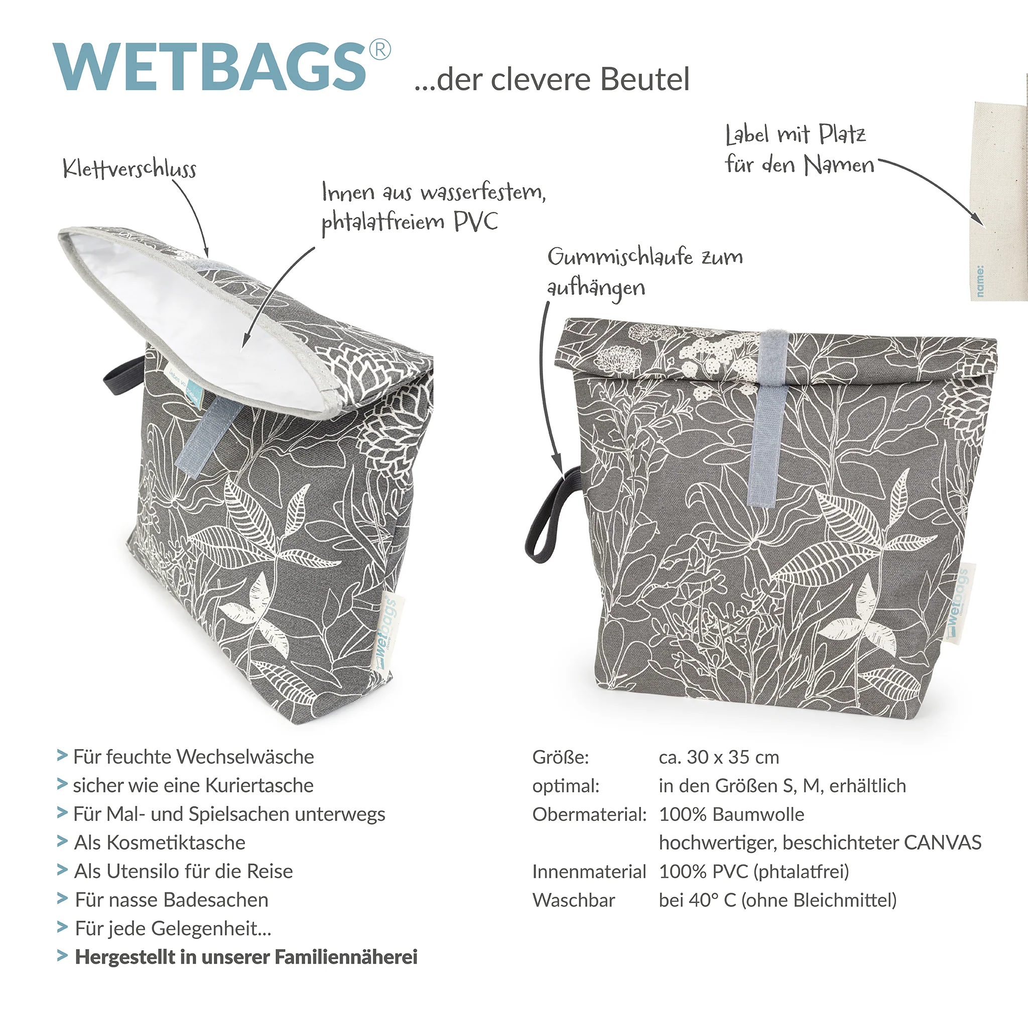 ROLLUP WETBAGS die Nasstasche zum Rollen